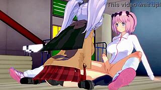 yagy and hibari, wanna see intense lesbian futanari sex?