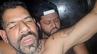 hey, glory hole action where everyone cums