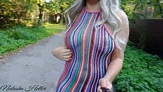 my naked walks flashing tits in the suburbs part 2