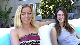 Shakira May licks Shae Snow's fresh pussy in steamy lesbian action