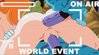 Oh man, I couldn’t believe Mr. Satan watchin’ Miss Piiza get gangbanged at Cell Games, so wild!