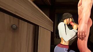 Bath Time Fun in Warcraft Parody with Deepthroat Action, Wanna Join?!