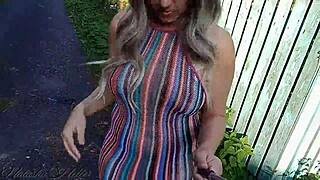 my naked walks flashing tits in the suburbs part 2