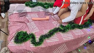 Intense Emotions Sucking Stepmother's Pussy And Ass For Christmas