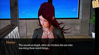 Watch my new family in this erotic hentai game scene