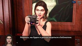 Cute Asian Babe Plays Photo Hunt Game with Big Cock Tease