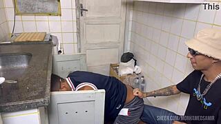 Neighbor Plumber Arrives Hot