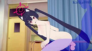 Yozakura Kirara And Kuromi Serika Intense Sex In Blue Archive Hentai