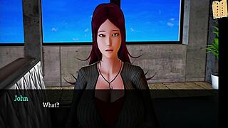 Watch my new family in this erotic hentai game scene