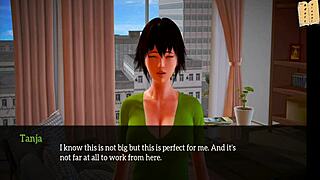 Watch my new family in this erotic hentai game scene