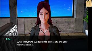 Watch my new family in this erotic hentai game scene