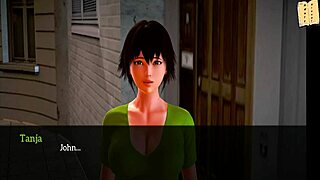 Watch my new family in this erotic hentai game scene