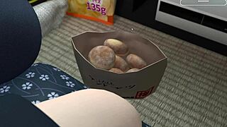 Japanese teen girl in ntr threesome with friend and stepbrother, part 2