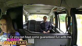 Sexy Tattooed Driver Gets Facial In Taxi