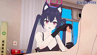 Yozakura Kirara And Kuromi Serika Intense Sex In Blue Archive Hentai