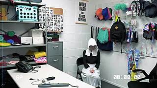 Lpo Strips Shoplifter And Fingers Her Pussy!