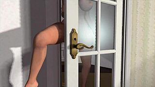 internet art concern, yuna-sensei’s home visit got me bound in 3d hentai