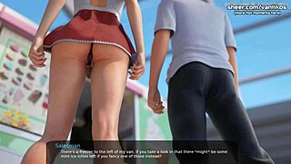 Sara, The Virgin Stepsister, Deepthroats Huge Cock In Milfy City Game!