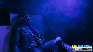 Extreme German Leather Gay Group Bareback Blowjob Fetish with Macho Europeans