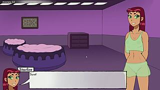 18titans part 28: cum inside starfire, blackfire, and jinx