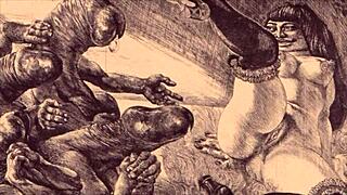 Wow, vintage animation with wild animal action blows my mind!