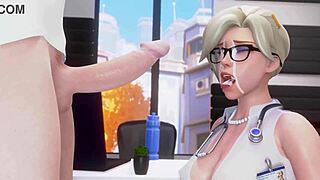 overwatch mercy hmv pmv - fireflies blowjob scene 🔥