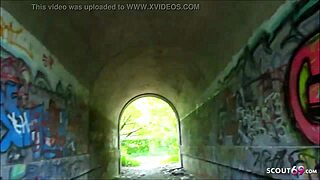 yo, german bbw tourist banged by two guys in berlin park