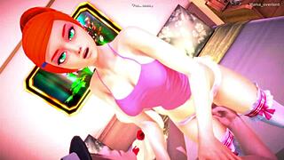 Gwen Tennyson Masturbates in Uncensored Hentai Night