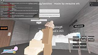 Big Ass Slut Rides Monster Cock in Roblox