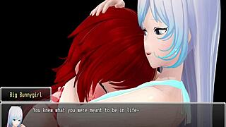 vorealia's big bunny girl eagerly digests in naughty 3d anime