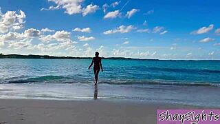 shay sights gives wild beach blowjob before hotel banging