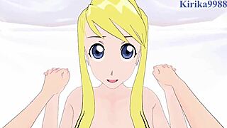 winry rockbell and riza hawkeye crave intense pov hentai sex