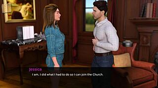 Nursing cute teen back to pleasure with huge 3D hentai tits