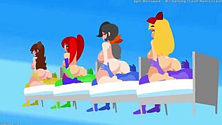 sexy minus 8 warioware animation teases big curves