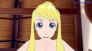 winry rockbell and riza hawkeye crave intense pov hentai sex