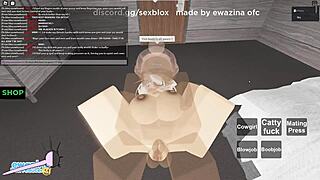 Big Ass Slut Rides Monster Cock in Roblox