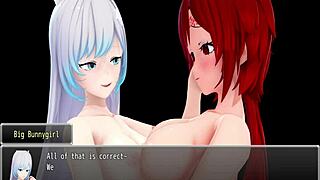 vorealia's big bunny girl eagerly digests in naughty 3d anime
