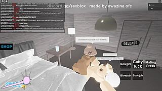 Big Ass Slut Rides Monster Cock in Roblox