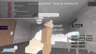 Big Ass Slut Rides Monster Cock in Roblox