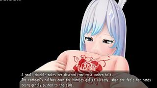 vorealia's big bunny girl eagerly digests in naughty 3d anime