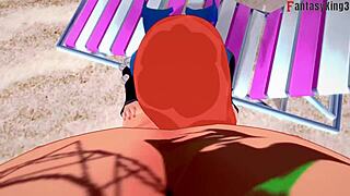 Gwen Tennyson in bikini POV promo for Ben 10, full version on Sheer Fantasy King 3