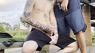 hey, wanna see these guys banging in public at the square?