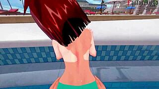 Anzu Mazaki Fucking Hard On The Pool 4 Yu-Gi-Oh Ahegao Step Bikini Tea Gardner Full Fantasyking3