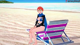 Gwen Tennyson in bikini POV promo for Ben 10, full version on Sheer Fantasy King 3