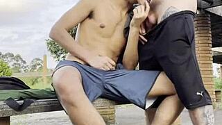 hey, wanna see these guys banging in public at the square?