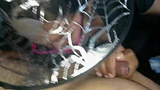 latina blonde bruja sucks cock with big tits and ass