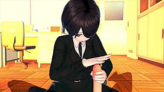 Does the female boss train her employee?