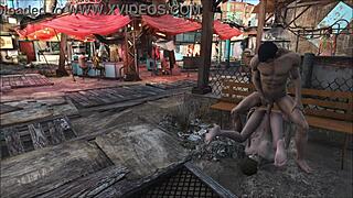 Fallout 4 Game Features Brunette Getting Pounded in Diamond City Public Scene