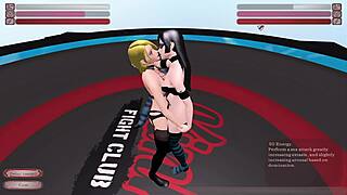 Tiffany Ambrosia fights Julia in kinky anime club