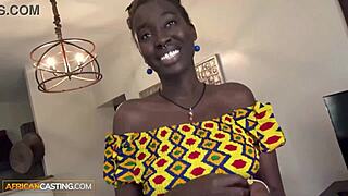tall black amateur babe shags big cock in africancasting